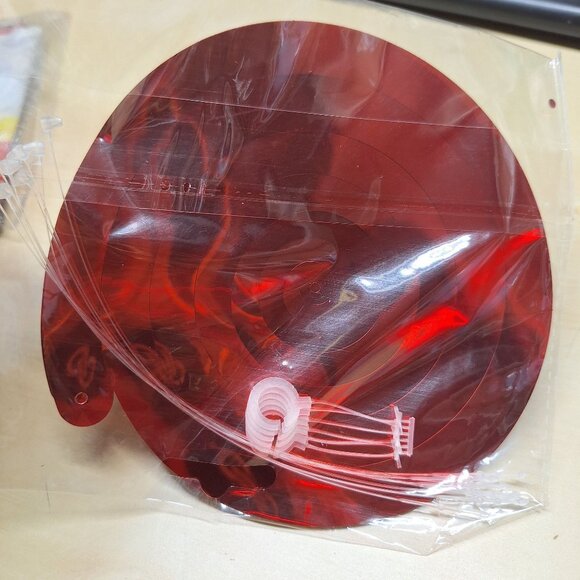 Mouse Ears Party Decorations Gold Red Spiral Streamer Banner Tablecloth - Picture 4 of 6